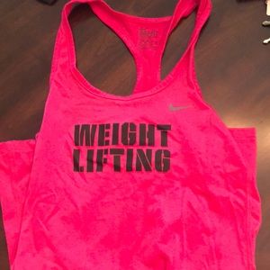 Nike dry fit weightlifting tank